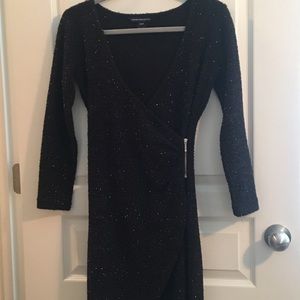 Black Sparkly Sweater Dress